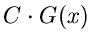 $C \cdot G(x)$